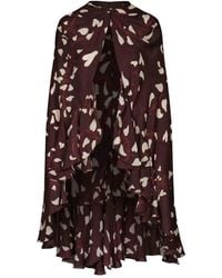 Johanna Ortiz - Printed Ruffled Silk Coat - Lyst