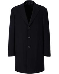 Canali - Single-Breasted Notched-Lapels Coat - Lyst