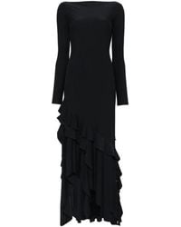 Love Moschino - Ruffled Asymmetric Dress - Lyst