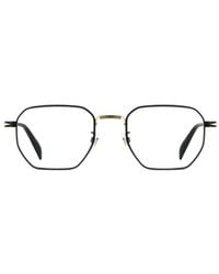 David Beckham - Geometric-Frame Metal Glasses - Lyst