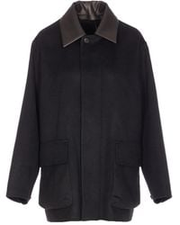 AURALEE - Point-Collar Coat - Lyst