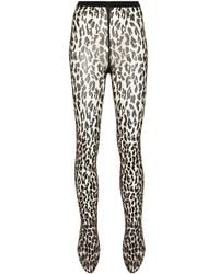 Wolford - Legging Taille-Haute À Imprimé Léopard - Lyst