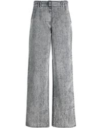 Sunnei - Flocked Straight-leg Jeans - Lyst
