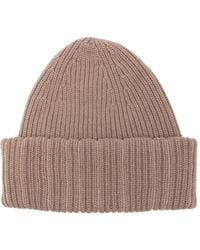 Fabiana Filippi - Ribbed Metallic-Thread Beanie Hat - Lyst