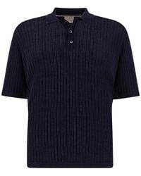 Paul & Shark - Ribbed Polo Shirt - Lyst