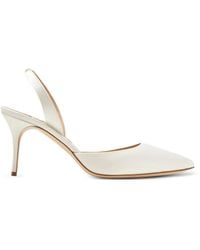Manolo Blahnik - Carolyne 70 Pointed-Toe Slingback Pumps - Lyst