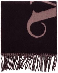 Vivienne Westwood - Logo-Intarsia Fringed Scarf - Lyst