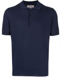 Canali - Fine-knit Cotton Polo Shirt - Lyst