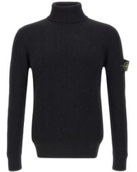 Stone Island - 5100052 Full Rib Rws Wool Sweater - Lyst