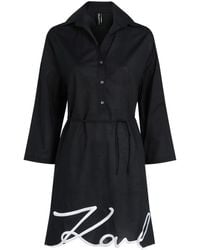 Karl Lagerfeld - Robe Chemise De Plage Signature - Lyst