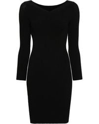 Alberta Ferretti - Vネック ニットドレス - Lyst