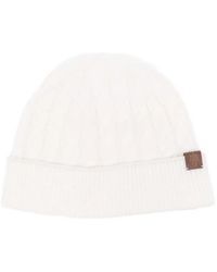 Eleventy - Cable-Knit Beanie Hat - Lyst