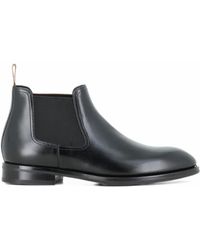 Santoni - Chelsea-Boots Mit Elastischem Einsatz - Lyst