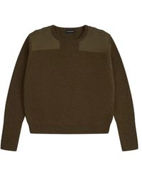 Gosha Rubchinskiy - Panelled Ribbed-Knit Sweater - Lyst