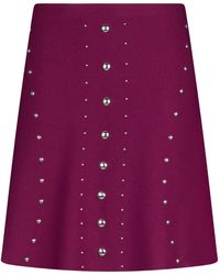 Liu Jo - Studded Knitted Skirt - Lyst