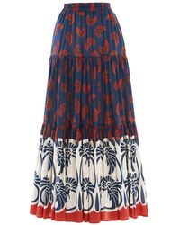 La DoubleJ - Big Floral-print Maxi Skirt - Lyst