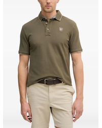 Blauer - Logo-Patch Piqué Polo Shirt - Lyst