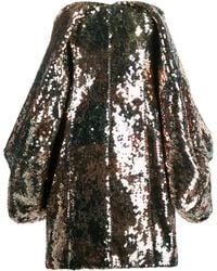 Halpern - Sequinned Mini Dress - Lyst