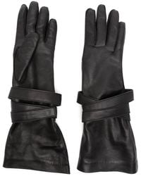 Saint Laurent - Aviator Panelled Gloves - Lyst