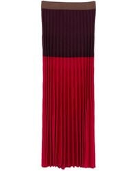 Mrz - Pleated Ribbed Skirt - Lyst