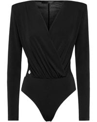 Philipp Plein - Body Met Gewatteerde Schouders - Lyst