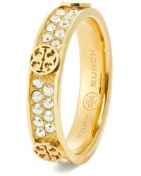 Tory Burch - Anillo Miller con strass - Lyst