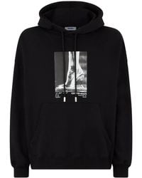 Gcds - Graphic-Print Cotton Jersey Hoodie - Lyst