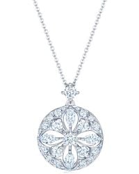 Kwiat - 18kt White Gold Star Diamond Pendant Necklace - Lyst