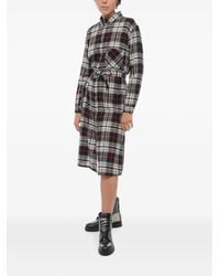 Woolrich - Checked Shirt Midi Dress - Lyst