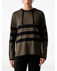 Joseph Ribkoff - Rhinestone-Embellished Striped Hoodie - Lyst