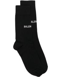 Balenciaga - Crystal-embellished Logo Socks - Lyst