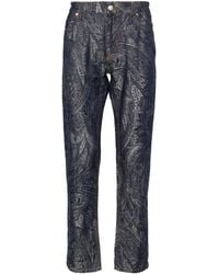 Etro - Paisley-Jacquard Straight-Leg Trousers - Lyst