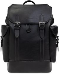 COACH - Hitch Backpack In Natural Full-grain Leather - Lyst