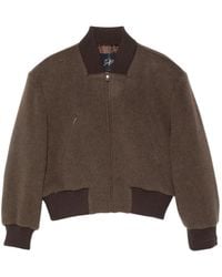 The Seafarer - Chaqueta Bómber Con Hombros Acolchados - Lyst