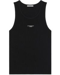 Givenchy - Logo-Print Ribbed Tank Top - Lyst