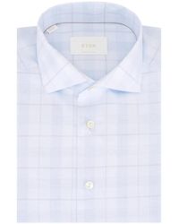 Eton - Check-Pattern Shirt - Lyst