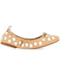 Hogan - Stud-Embellished Ballet Flats - Lyst