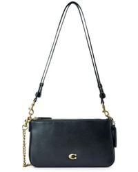 COACH - Chain-Strap Leather Shoulder Bag - Lyst