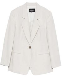 Giorgio Armani - Blazer À Simple Boutonnage - Lyst