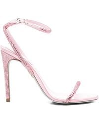 Rene Caovilla - Ellabrita Embellished-Strap Heeled Sandals - Lyst