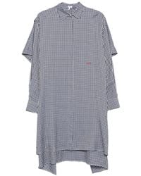 Loewe - Silk Caped Dress - Lyst