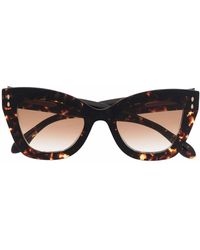 Isabel Marant - Tortoise-Shell Effect Sunglasses - Lyst