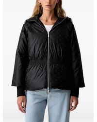 ARMANI EXCHANGE - Veste À Capuche À Logo Imprimé Et Lien De Resserrage - Lyst