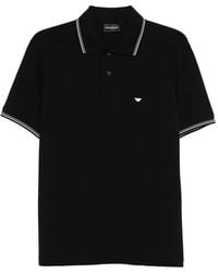 Emporio Armani - Logo-Embroidered Polo Shirt - Lyst