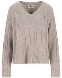Alpha Studio - Maglione Con Scollo A V - Lyst