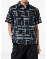 ERL - Camisa De Manga Corta A Cuadros - Lyst