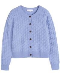 Chinti & Parker - Cable-Knit Cashmere Cardigan - Lyst