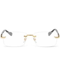 Gucci - Rimless Square-Frame Glasses - Lyst