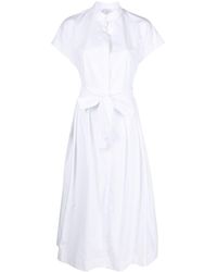 Eleventy - Cotton Shirt Dress - Lyst