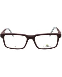 Lacoste - Brille Mit Eckigem Gestell - Lyst